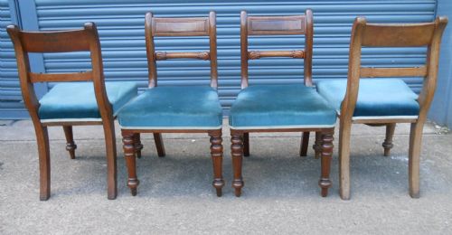 SET OF FOUR GEORGIAN MAHOGANY DINING CHAIRS - ADDITIONAL PHOTO 6