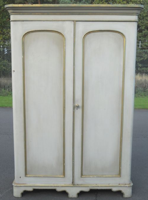 Painted Victorian Two Door Wardrobe