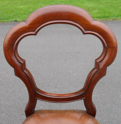 SET OF SIX VICTORIAN MAHOGANY DINING CHAIRS - ADDITIONAL PHOTO 9