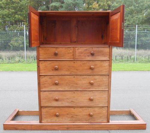 LARGE VICTORIAN MAHOGANY COMPACTUM WARDROBE - ADDITIONAL PHOTO 9