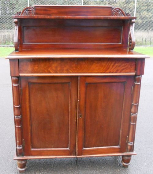 Small Victorian Mahogany Chiffonier Sideboard