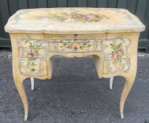 Painted Ladies Kneehole Dressing Table