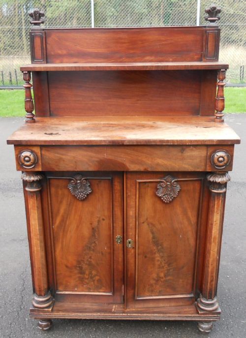 Regency Mahogany Chiffonier Sideboard