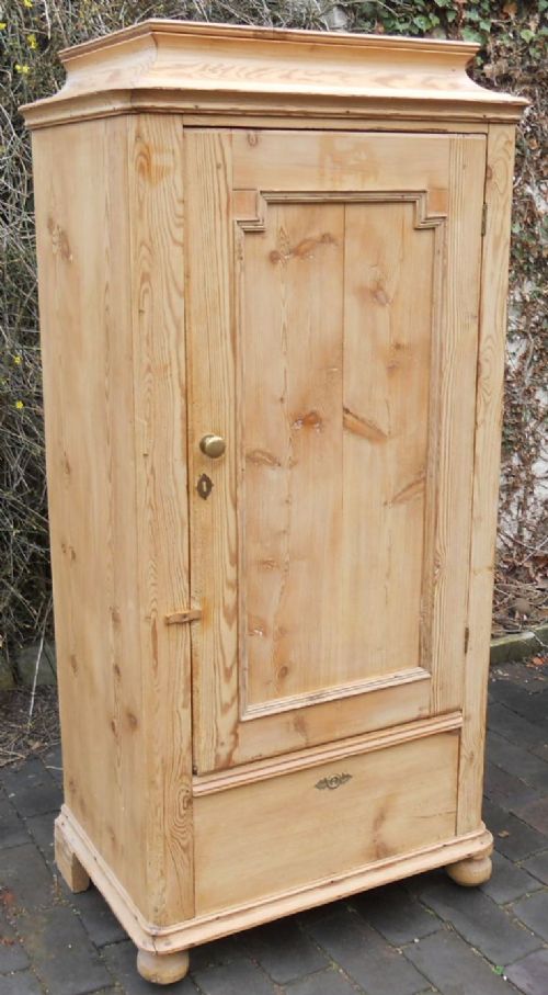 Victorian Pine Hall Cupboard Wardrobe