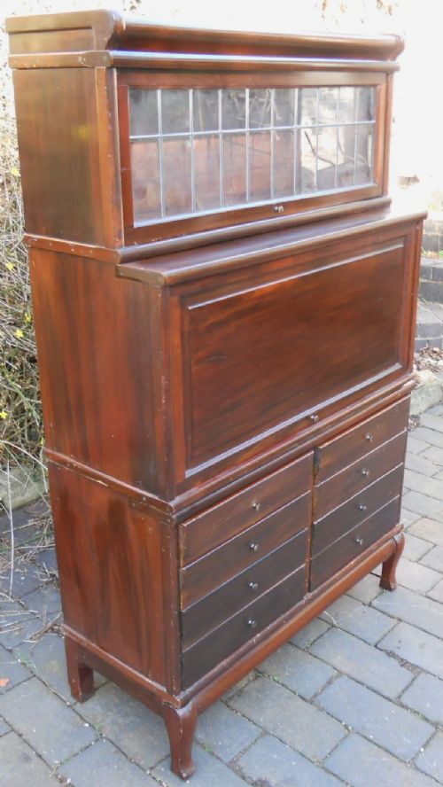 Globe Wernicke Mahogany Stacking Bookcase