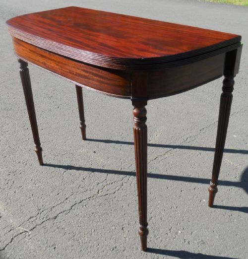 Georgian Mahogany Foldover Tea Table