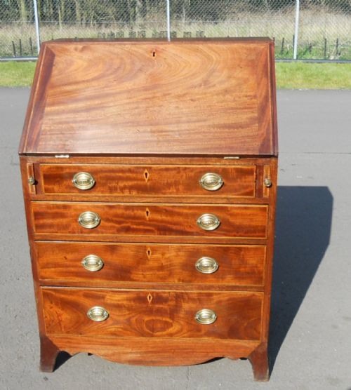 Georgian Small Mahogany Writing Bureau