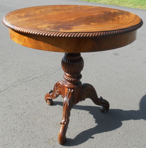 Victorian Mahogany Round Pedestal Centre Table