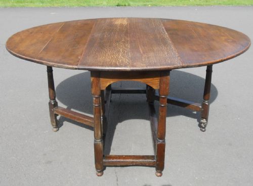Antique Oak Gateleg Dining Table