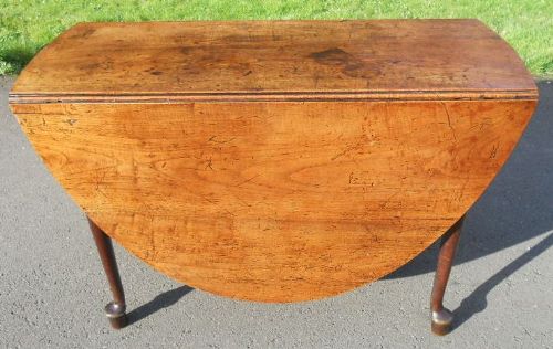 Georgian Large Oval Oak Dropleaf Dining Table