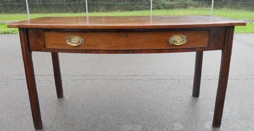 Georgian Mahogany Bowfront Serving Table