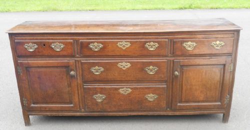 Georgian Oak Cupboard Dresser Base