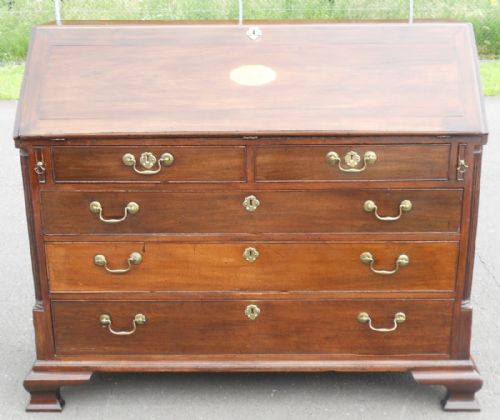 Georgian Large Mahogany Writing Bureau