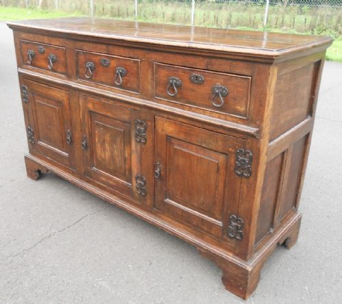 GEORGIAN OAK DRESSER CUPBOARD BASE - ADDITIONAL PHOTO 4