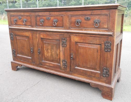 GEORGIAN OAK DRESSER CUPBOARD BASE - ADDITIONAL PHOTO 5