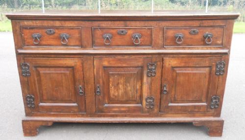 GEORGIAN OAK DRESSER CUPBOARD BASE - ADDITIONAL PHOTO 6