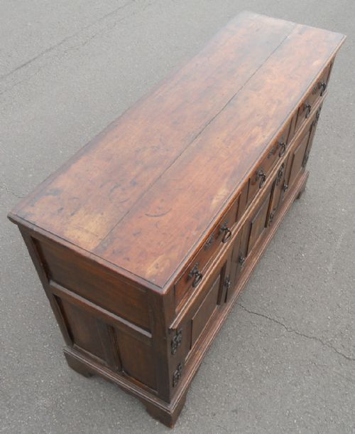 GEORGIAN OAK DRESSER CUPBOARD BASE - ADDITIONAL PHOTO 8