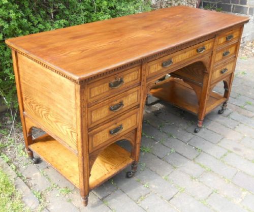 fig 1. Aesthetic Movement Kneehole Writing Desk
