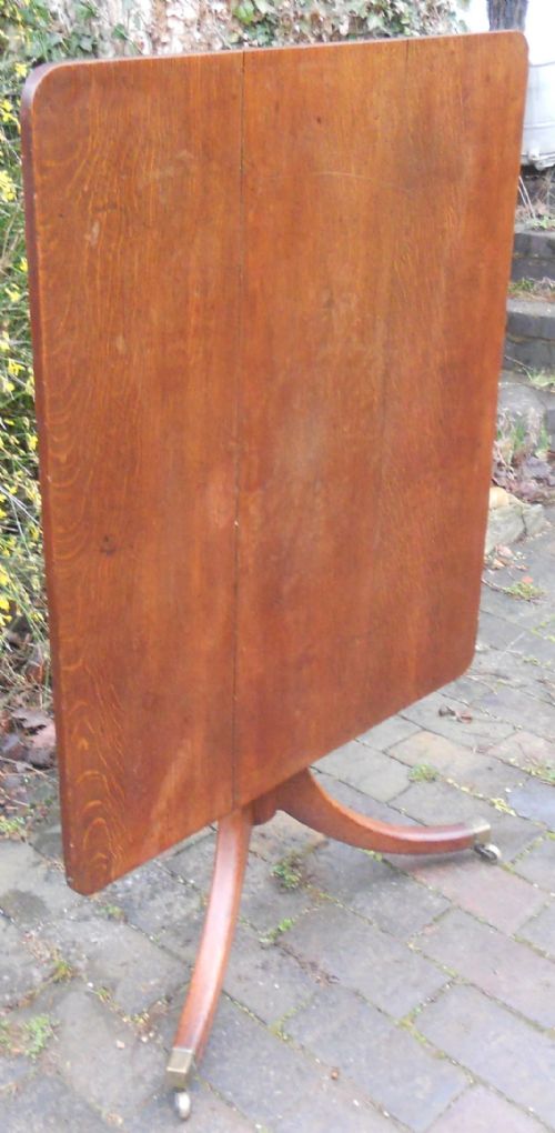 GEORGIAN OAK PEDESTAL SUPPER TABLE - ADDITIONAL PHOTO 2