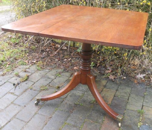 GEORGIAN OAK PEDESTAL SUPPER TABLE - ADDITIONAL PHOTO 4