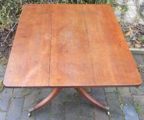 GEORGIAN OAK PEDESTAL SUPPER TABLE - ADDITIONAL PHOTO 5