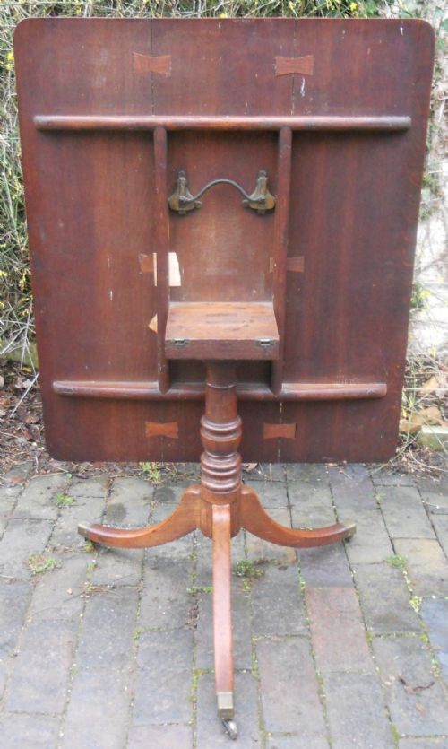 GEORGIAN OAK PEDESTAL SUPPER TABLE - ADDITIONAL PHOTO 6
