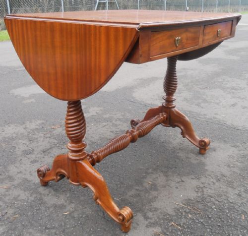 MAHOGANY SOFA TABLE - ADDITIONAL PHOTO 1