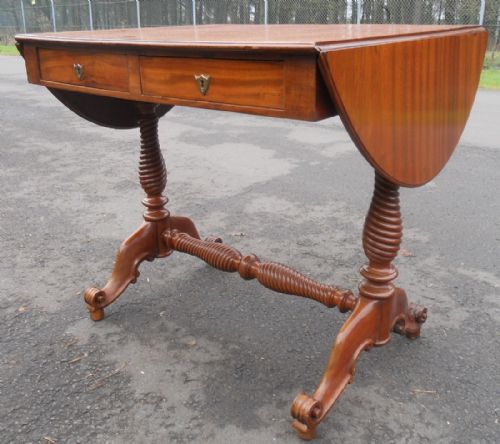 MAHOGANY SOFA TABLE - ADDITIONAL PHOTO 2