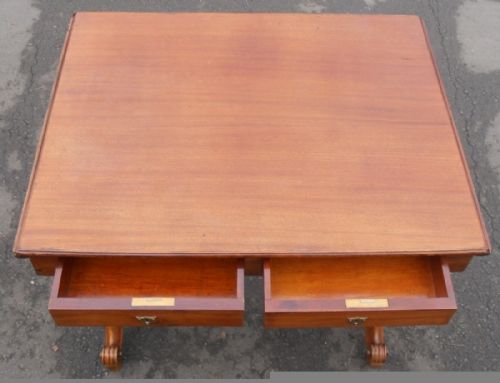 MAHOGANY SOFA TABLE - ADDITIONAL PHOTO 4