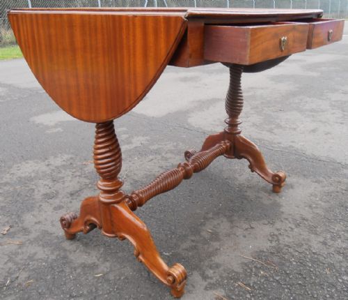 MAHOGANY SOFA TABLE - ADDITIONAL PHOTO 5