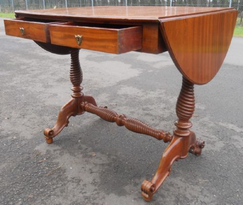 MAHOGANY SOFA TABLE - ADDITIONAL PHOTO 6