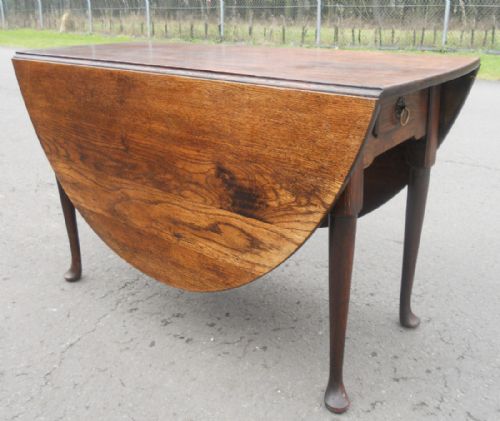 Georgian Oak Dropleaf Dining Table