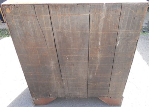 ANTIQUE SMALL OAK WRITING BUREAU - ADDITIONAL PHOTO 13