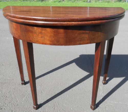 Georgian Mahogany Foldover Tea Table