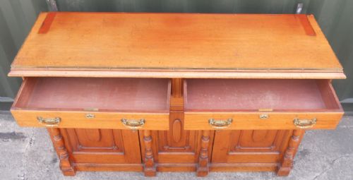 EDWARDIAN MAHOGANY MIRRORBACK SIDEBOARD - ADDITIONAL PHOTO 7