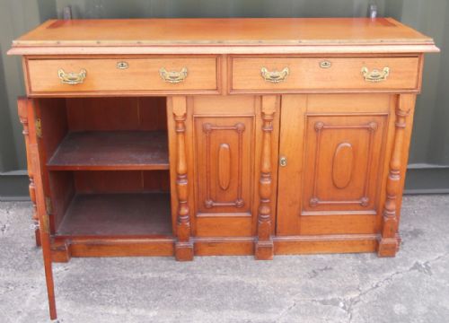 EDWARDIAN MAHOGANY MIRRORBACK SIDEBOARD - ADDITIONAL PHOTO 11