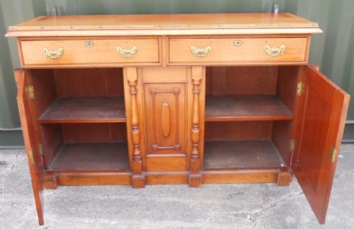EDWARDIAN MAHOGANY MIRRORBACK SIDEBOARD - ADDITIONAL PHOTO 12