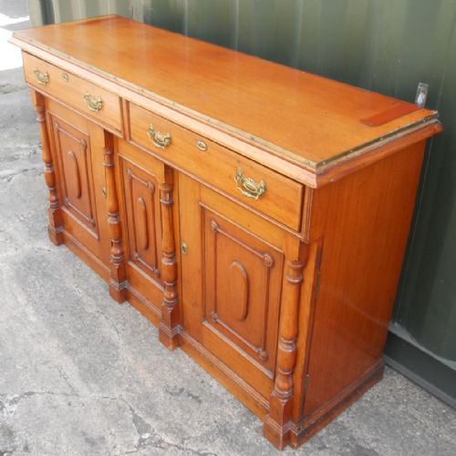 EDWARDIAN MAHOGANY MIRRORBACK SIDEBOARD - ADDITIONAL PHOTO 13