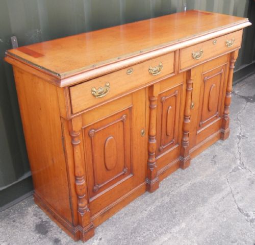 EDWARDIAN MAHOGANY MIRRORBACK SIDEBOARD - ADDITIONAL PHOTO 14