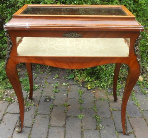 Burr Walnut Bijouterie Display Table