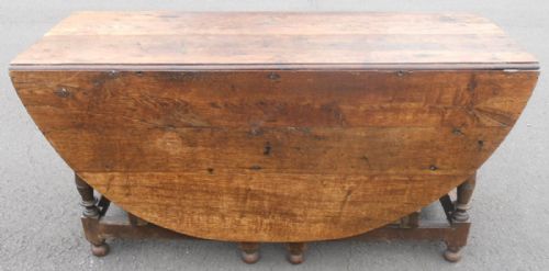 Antique Large Oak Double Gateleg Dining Table