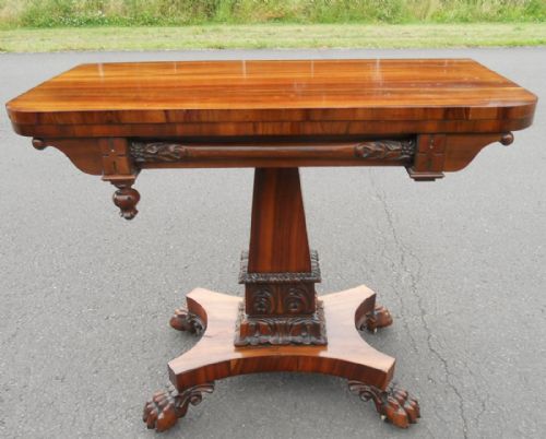 Regency Mahogany Foldover Card Table
