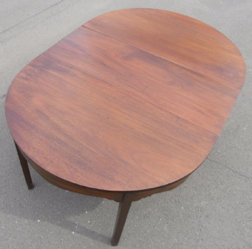 GEORGIAN MAHOGANY D END DINING TABLE - ADDITIONAL PHOTO 1