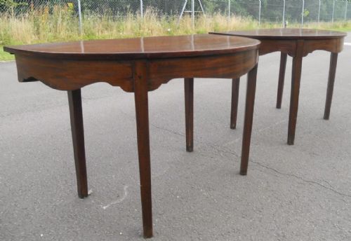 GEORGIAN MAHOGANY D END DINING TABLE - ADDITIONAL PHOTO 12