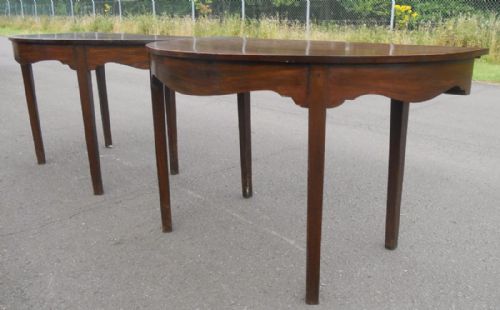 GEORGIAN MAHOGANY D END DINING TABLE - ADDITIONAL PHOTO 13