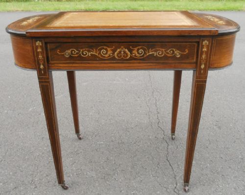 Edwardian Inlaid Rosewood Ladies Writing Desk