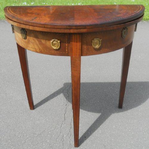 Georgian Mahogany Foldover Card Table