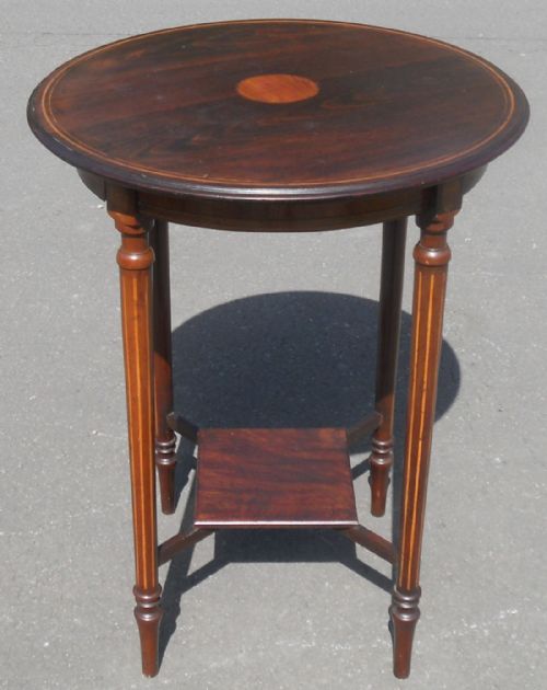 Edwardian Inlaid Rosewood Occasional Table