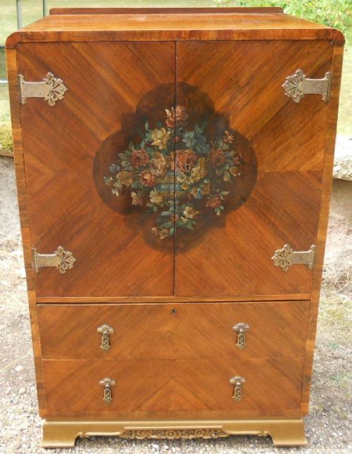 Walnut Tallboy by Maple & Co
