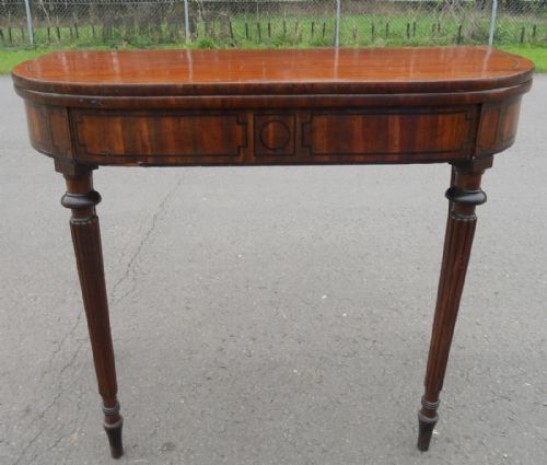 Georgian Mahogany Foldover Tea Table